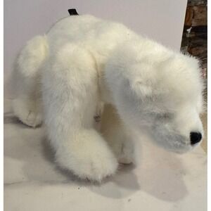 Boyds Collection Polar Bear Plush White Faux Fur Stuffed Animal Vintage 88-05